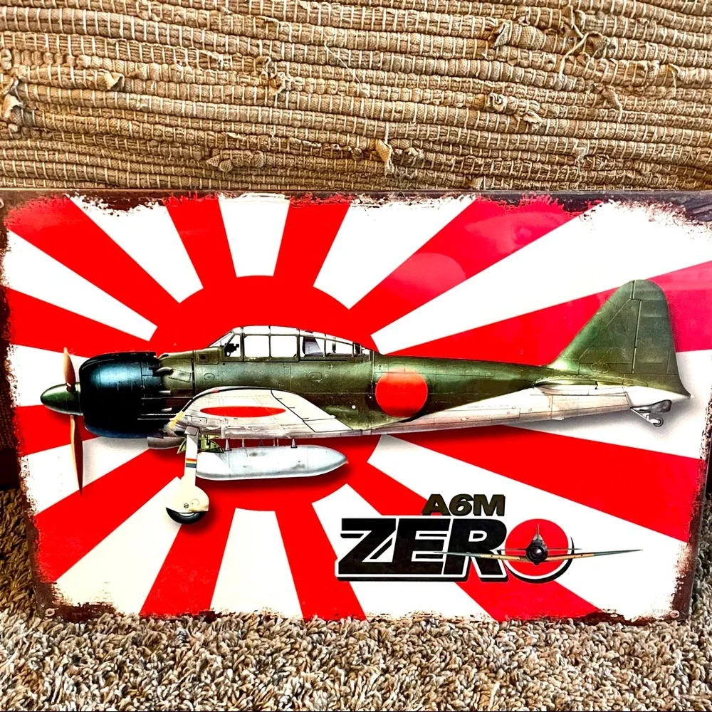 NEW Heavy Duty Steel A6M Zero Metal Sign